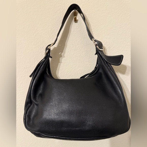 Longchamp Leather Handbag w Pockets - Picture 2 of 6